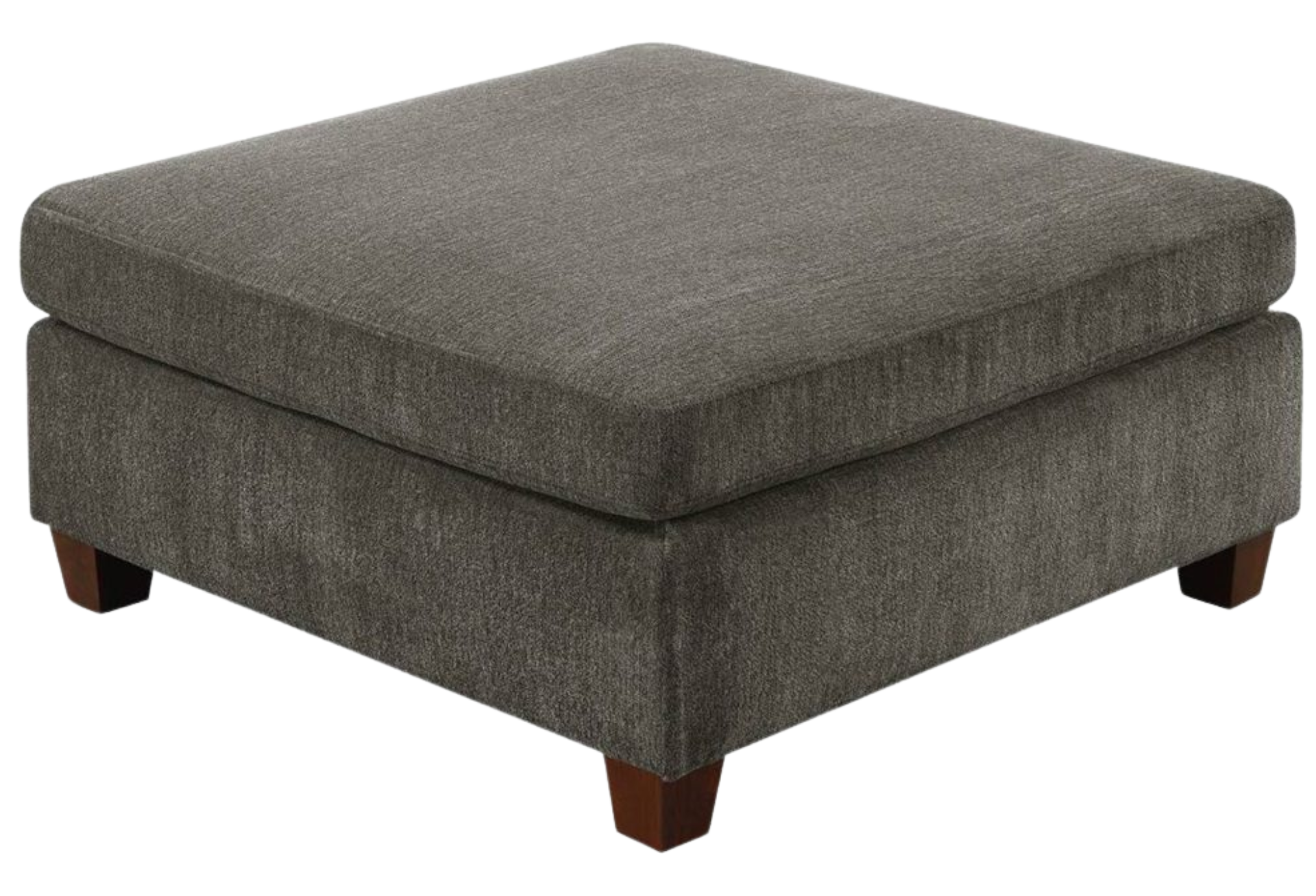 OTTOMAN GRAY CHENILLE