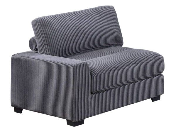 LAF CHAIR GRAY WIDE-WELT CORDUROY