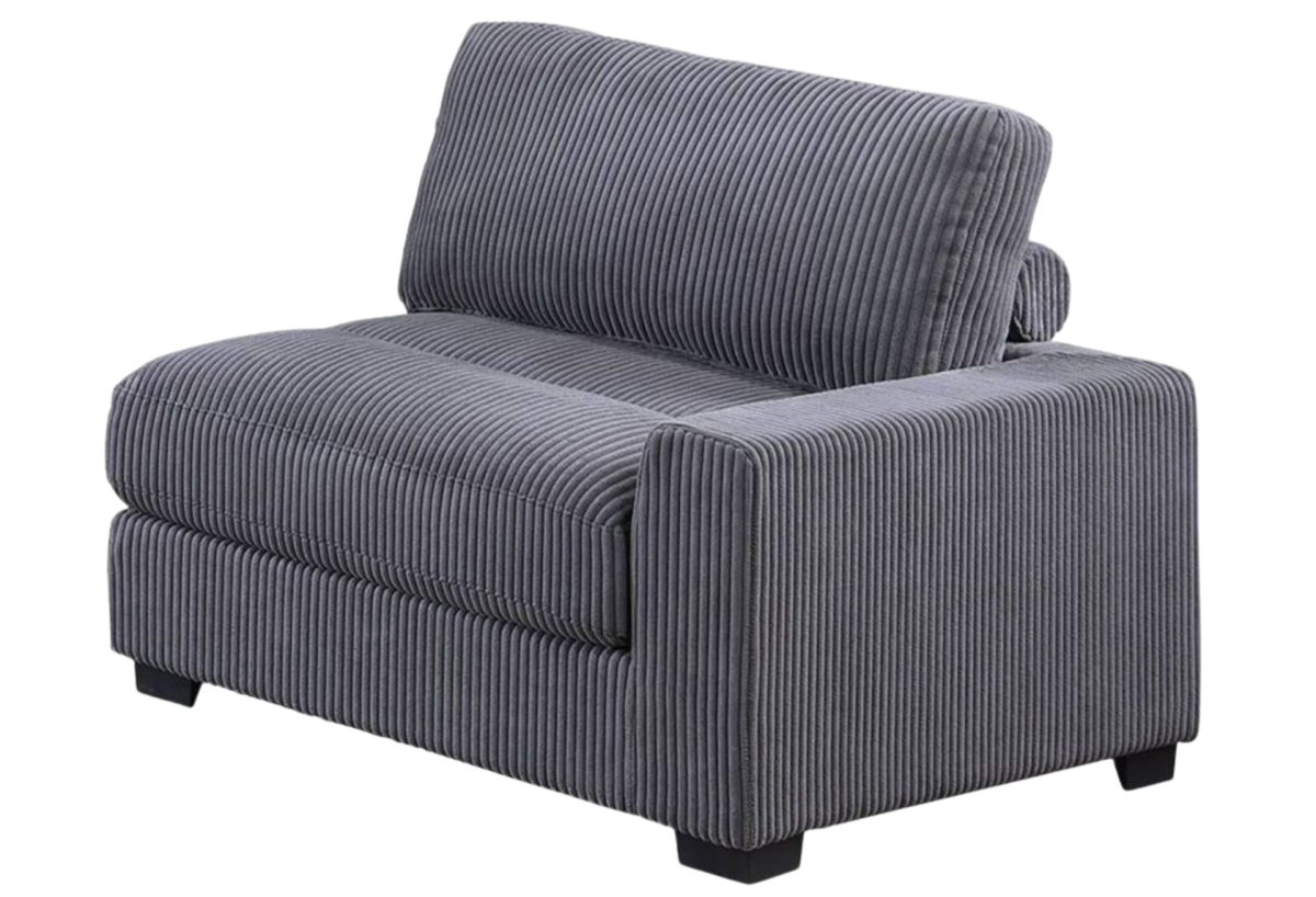 RAF CHAIR GRAY WIDE-WELT CORDUROY