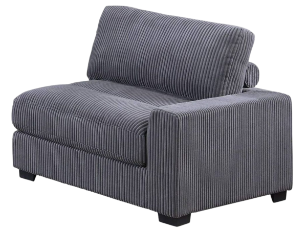 RAF CHAIR GRAY WIDE-WELT CORDUROY