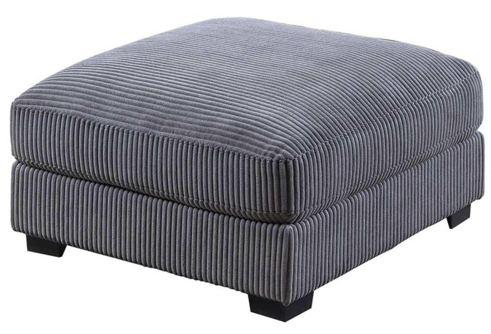 OTTOMAN GRAY WIDE-WELT CORDUROY