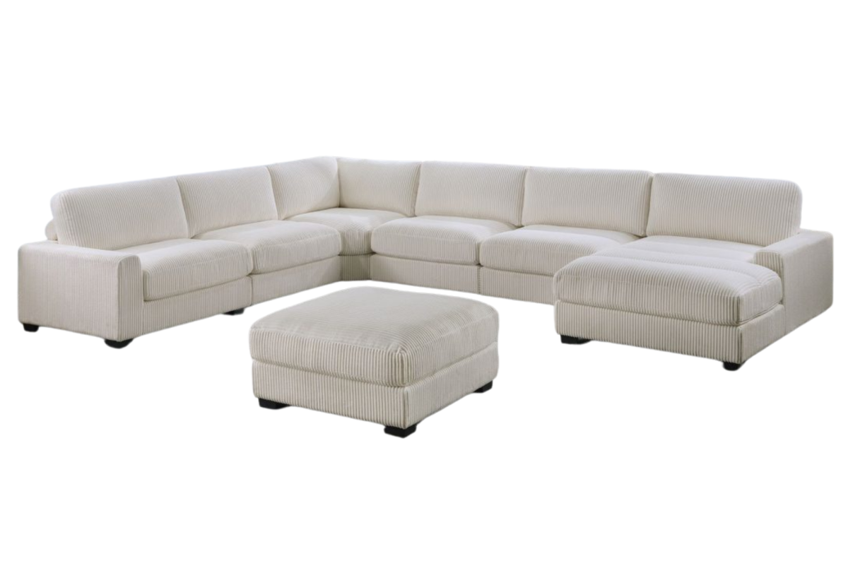 LAF CHAIR BEIGE WIDE-WELT CORDUROY