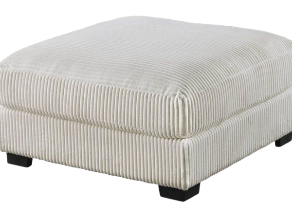 OTTOMAN BEIGE WIDE-WELT CORDUROY