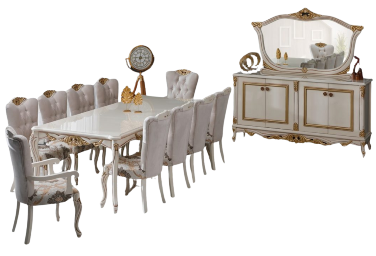 Buse 144″ Dining Table Cream