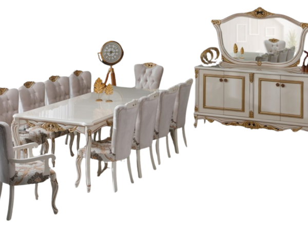 Buse 144″ Dining Table Cream