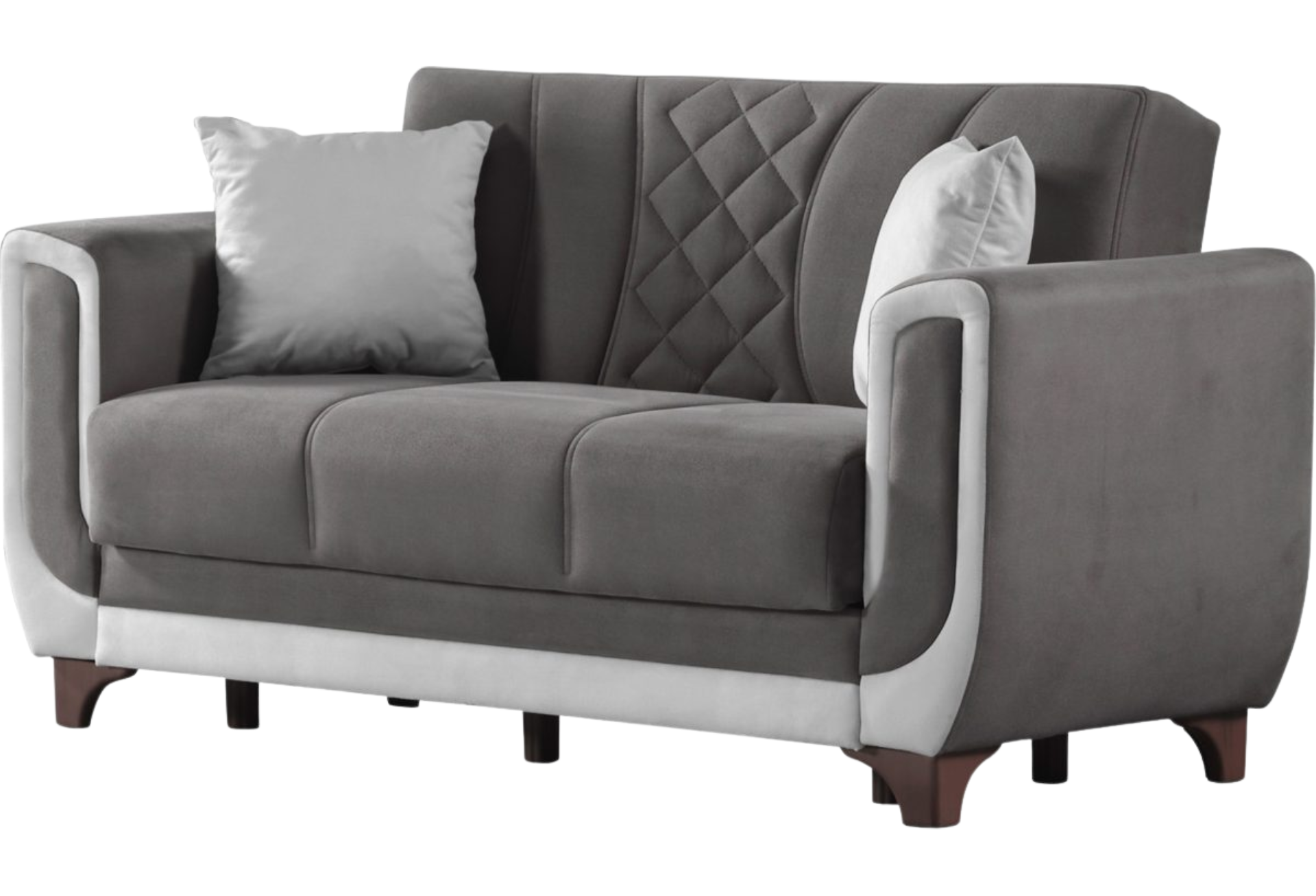 Berre Convertible Sleeper Loveseat, Grey