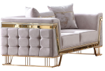 Munich Loveseat, Cream