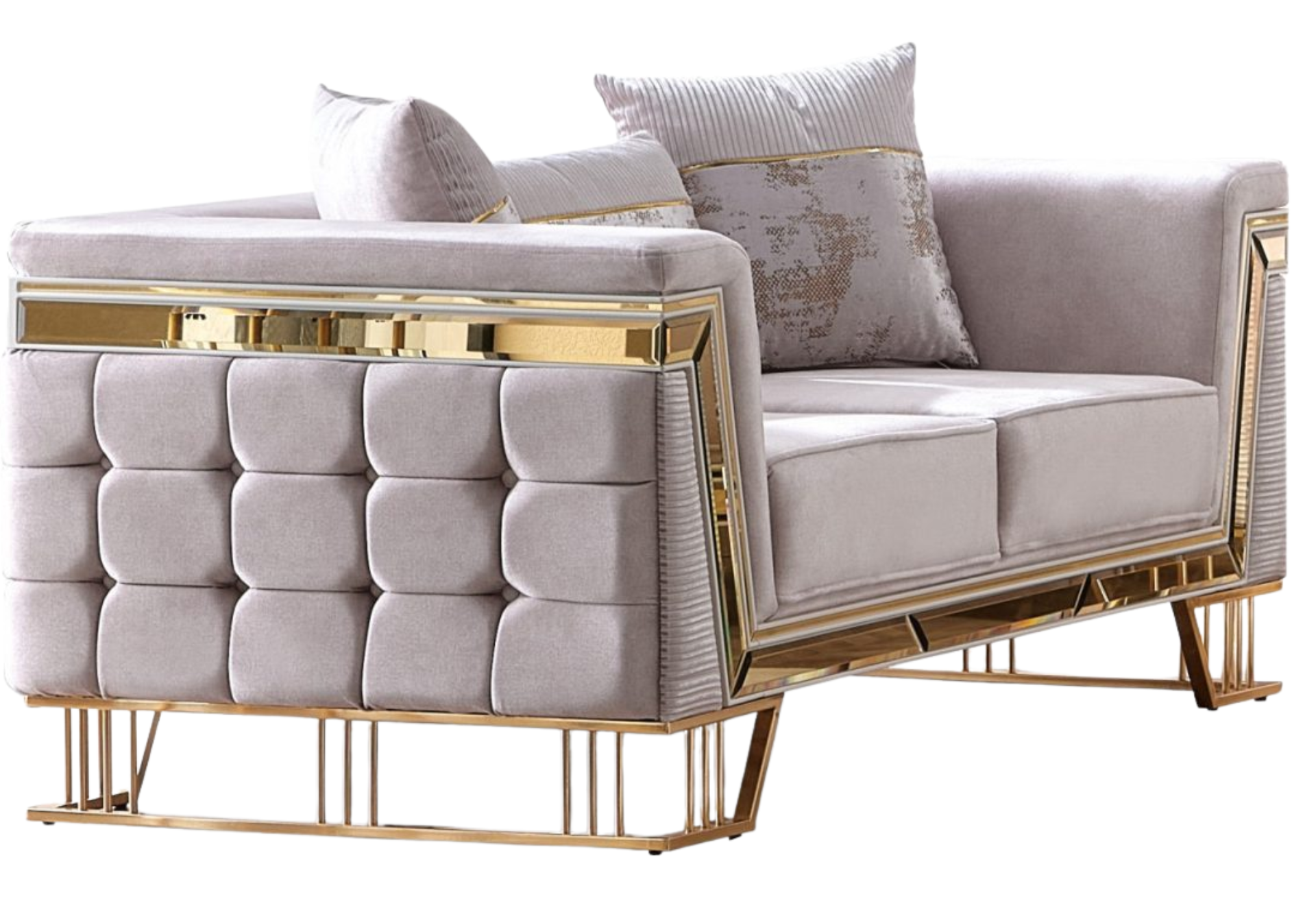 Munich Loveseat, Cream