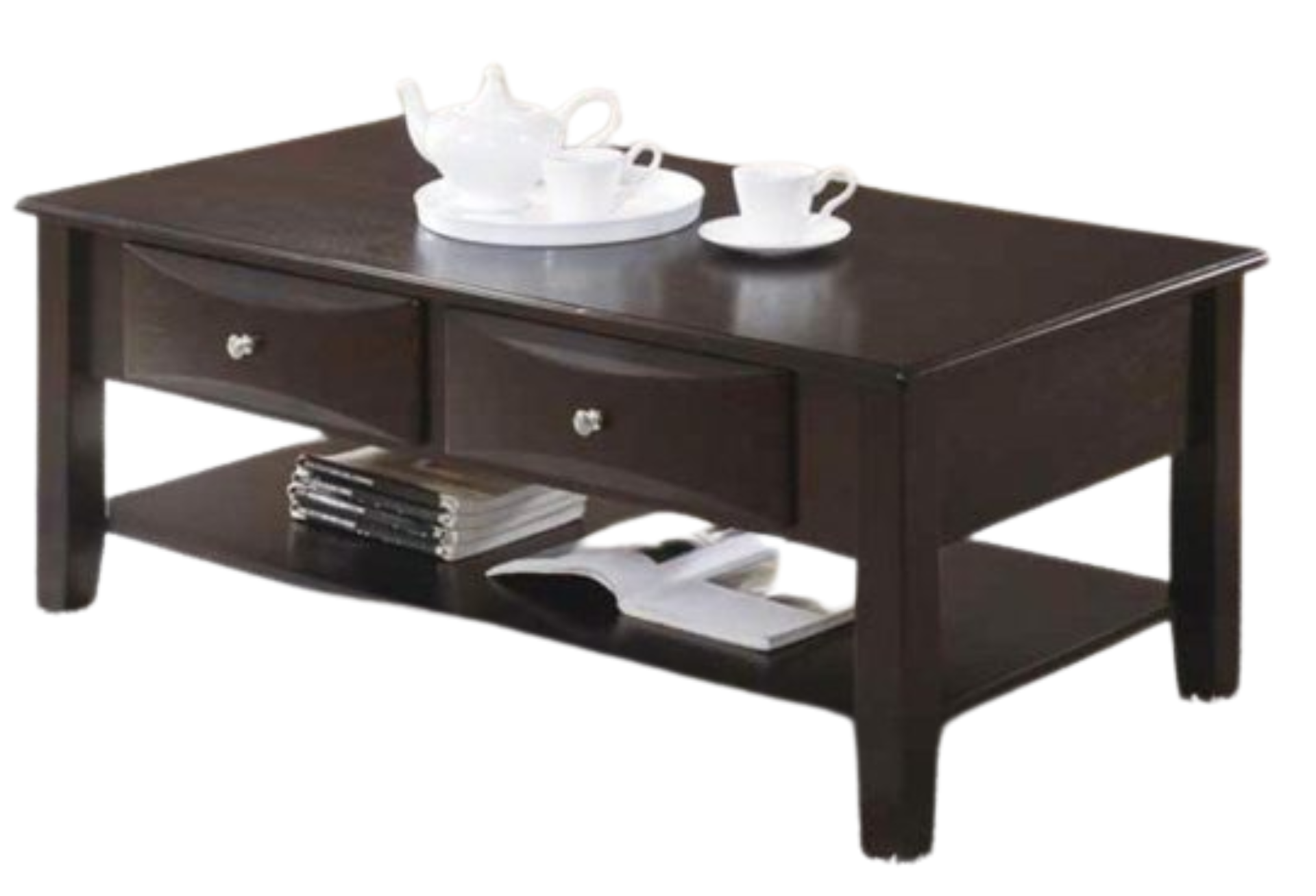 WOOD END TABLE W DRAWER (1)