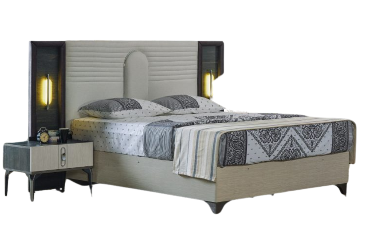 Nero Queen Storage Bed with Headboard