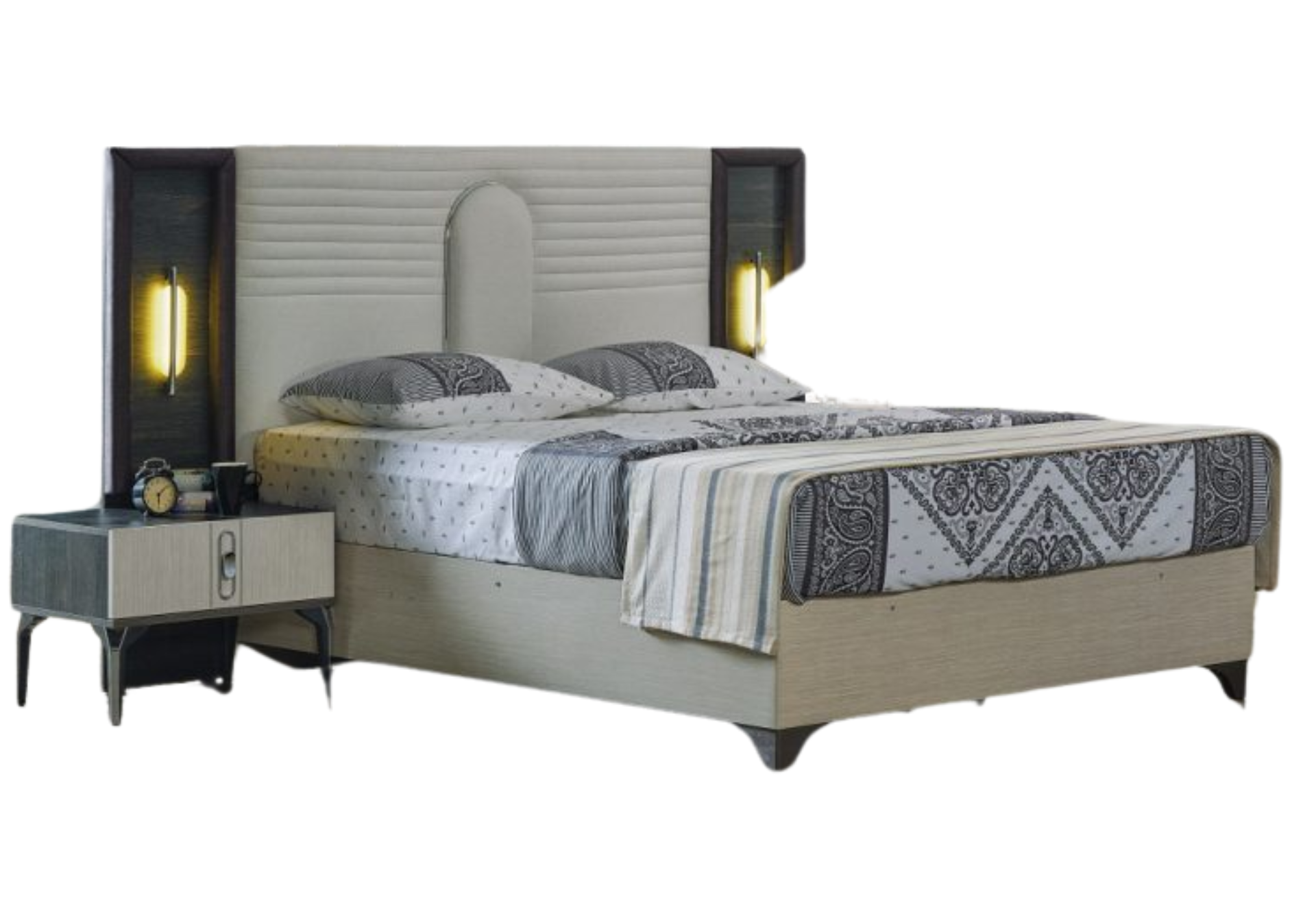 Nero Queen Storage Bed with Headboard