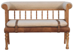 Strapped Hallway Bench