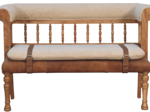 Strapped Hallway Bench