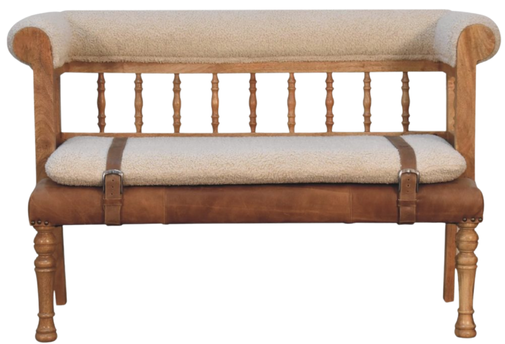 Strapped Hallway Bench
