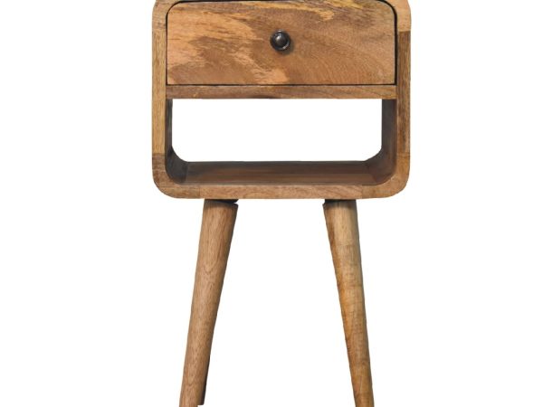 Mini Oak-ish Curve Lower nightstand