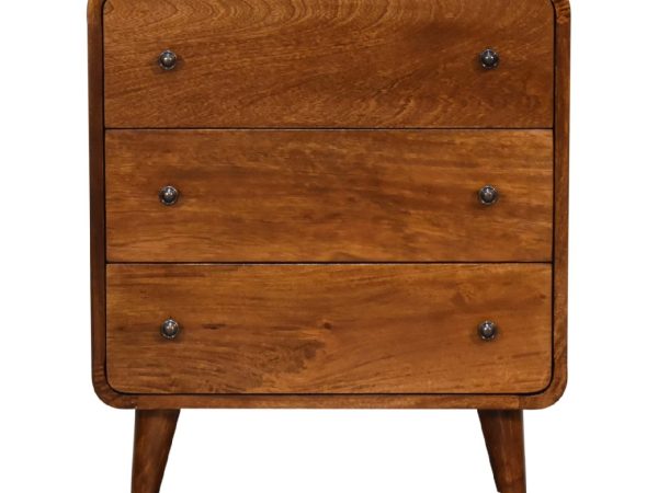 Mini Curved Chestnut Chest
