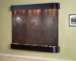 Solitude River -Round -Blackened Copper-Multi-Color-Natural Slate