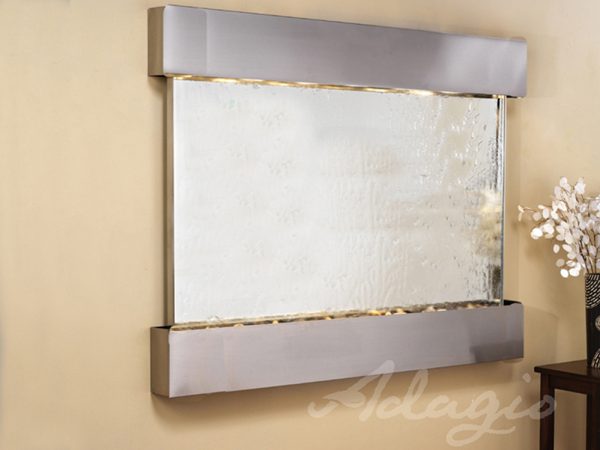 Teton Falls -Square-Stainless Steel-Silver-Mirror