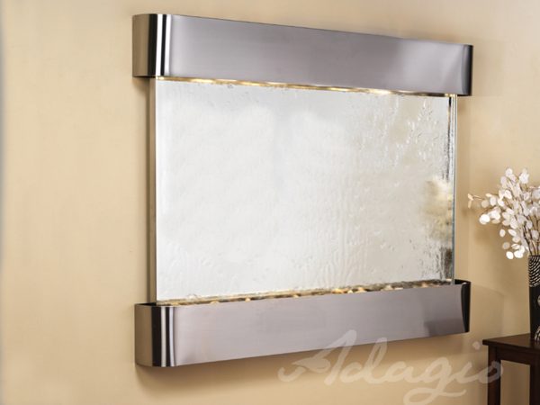 Teton Falls -Round -Stainless Steel-Silver-Mirror