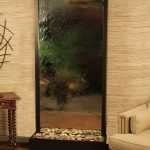 Tranquil River-Flush Mount-Antique Bronze-Silver-Mirror