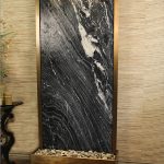 Tranquil River-Flush Mount-Rustic Copper-Black-Marble