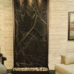 Tranquil River-Flush Mount-Antique Bronze-Green-Marble