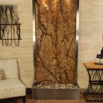 Tranquil River-Flush Mount-Stainless Steel-Brown-Marble