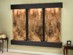 Deep Creek Falls-Square-Blackened copper-Magnifico Travertine