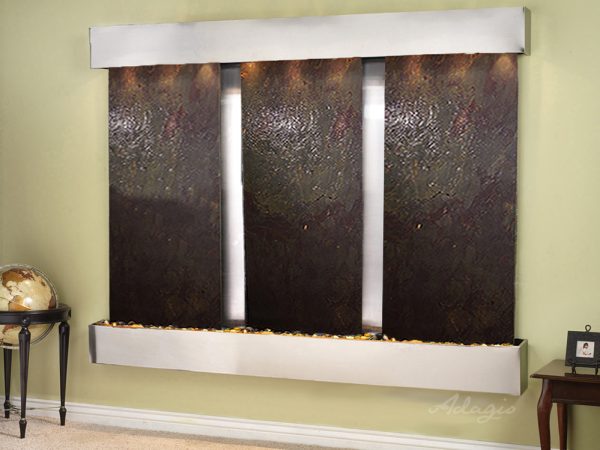 Deep Creek Falls-Square-Stainless Steel-Multi-Color Featherstone