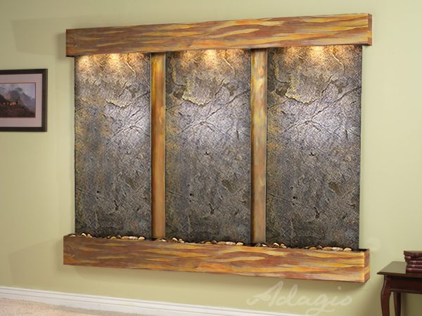Deep Creek Falls-Square-Rustic Copper-Green Featherstone
