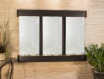 Olympus Falls-Round-Blackened Copper-Silver Mirror