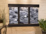 Olympus Falls-Square-Blackened Copper-Black Spider Marble