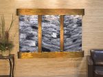 Olympus Falls-Round-Rustic Copper-Black Spider Marble