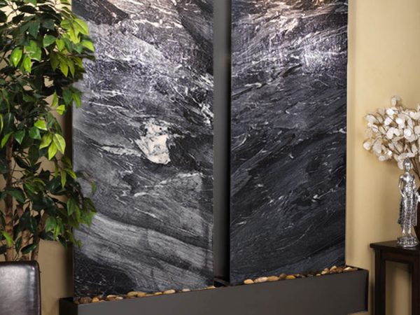 Cottonwood Falls-Square-Blackened copper-Black Spider Marble