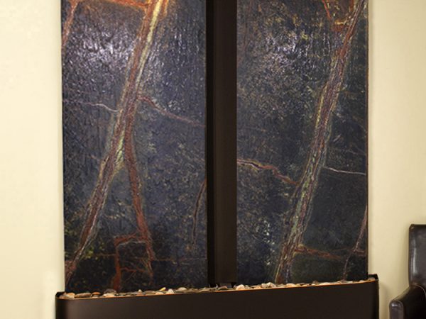 Cottonwood Falls-Round-Blackened Copper-Green Marble