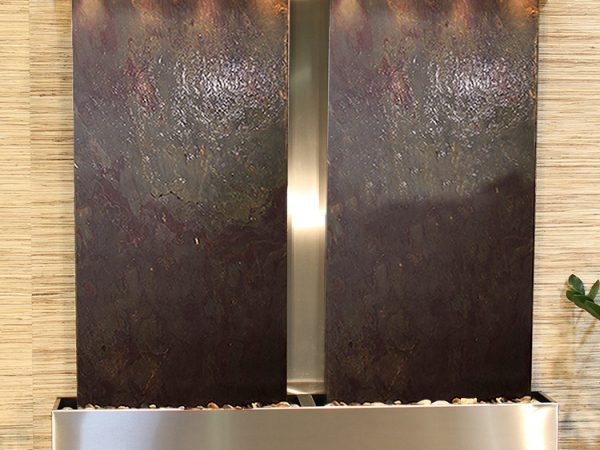 Aspen Falls-Square-Stainless Steel-Multi-Color Featherstone