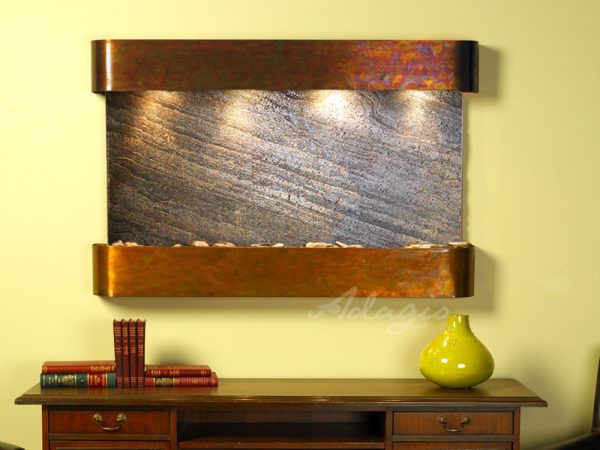 Sunrise Springs-Round-Rustic Copper-Green Featherstone