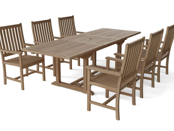 Bahama Wilshire Armchair 7-Pieces Extension Dining Set