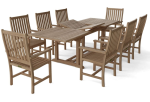 Bahama Wilshire Armchair 9-Pieces Extension Dining Set