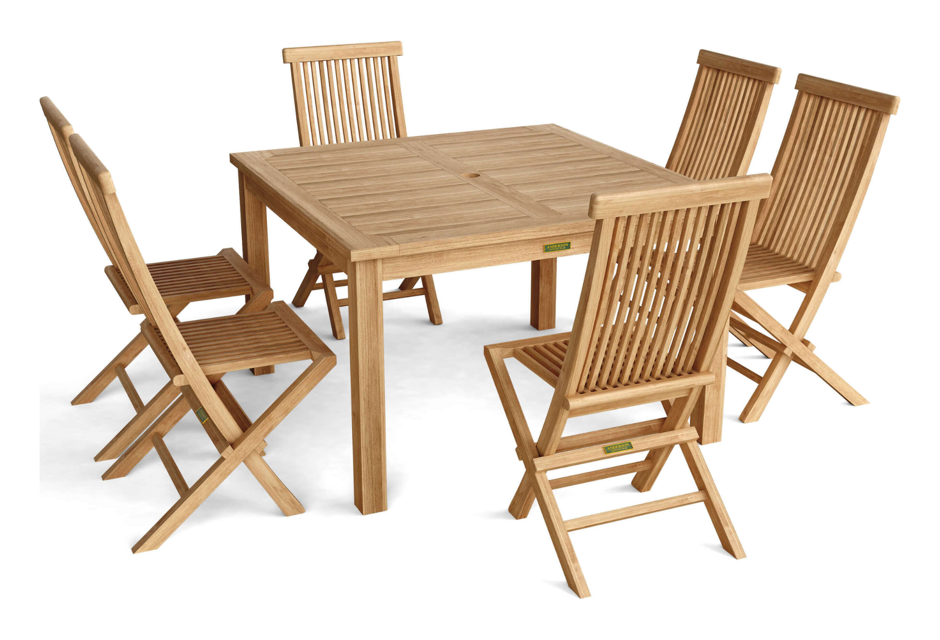 Windsor Comfort Chair 5-Pieces Folding Dining Set