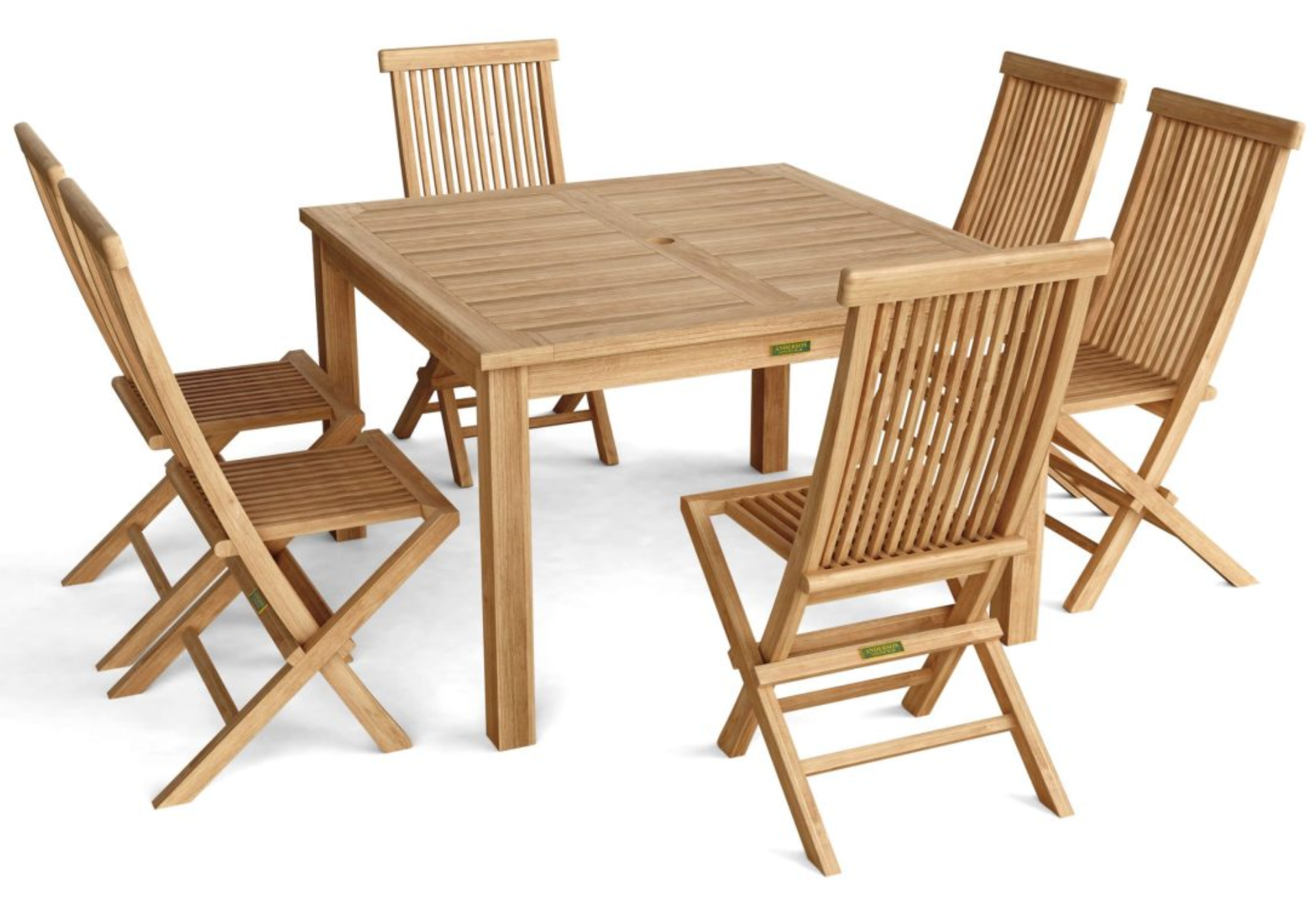 Windsor Classic Chair 7-Pieces Folding Dining Set