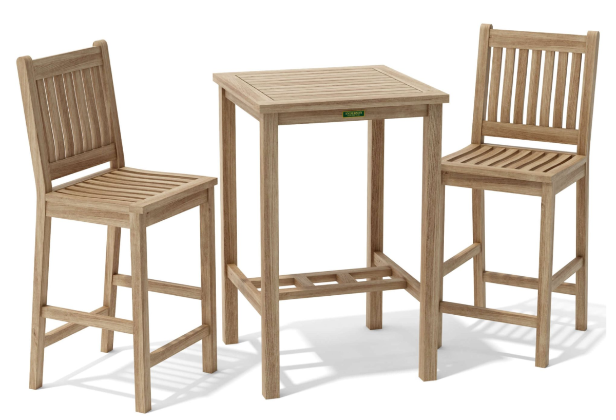 Bahama Avalon 3-Pieces Square Bar Set