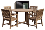 Tosca Rialto Armchair 5-Pieces Dining Set