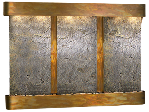 Olympus Falls-Round-Rustic Copper-Green Featherstone