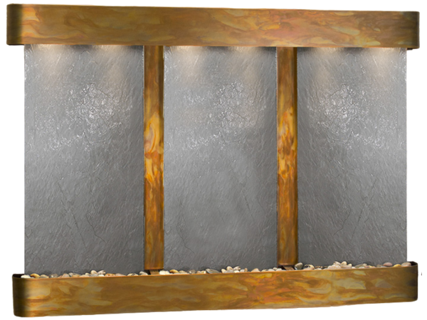 Olympus Falls-Round-Rustic Copper-Black Featherstone