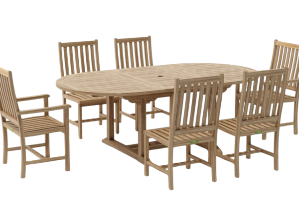 Bahama Wilshire 7-Pieces Extension Dining Set