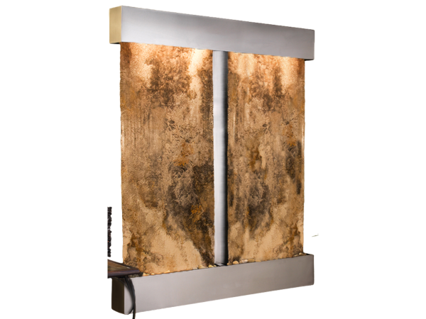 Cottonwood Falls-Square-Stainless Steel-Magnifico Travertine
