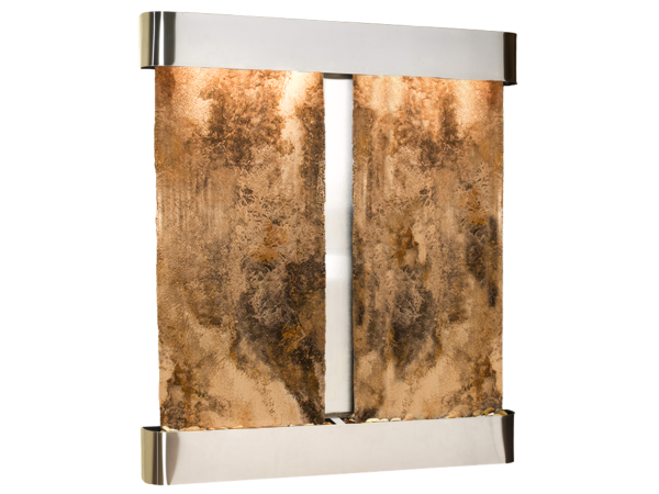 Cottonwood Falls-Round-Stainless Steel-Magnifico Travertine