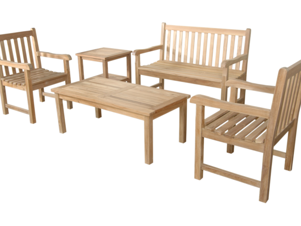 Classic 3-Seater 5-Pieces Conversation Set