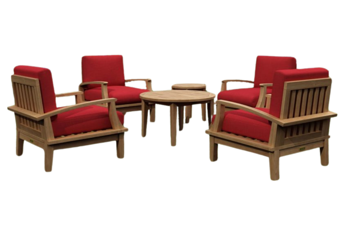 Brianna 6-Pieces Deep Seating Armchair Set